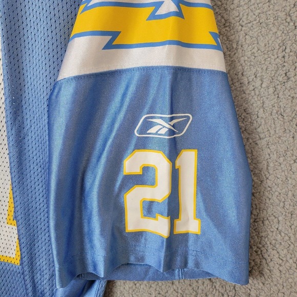 Reebok NFL San Diego Chargers Mens Large Ladainian Tomlinson Blue Jersey - Picture 4 of 12